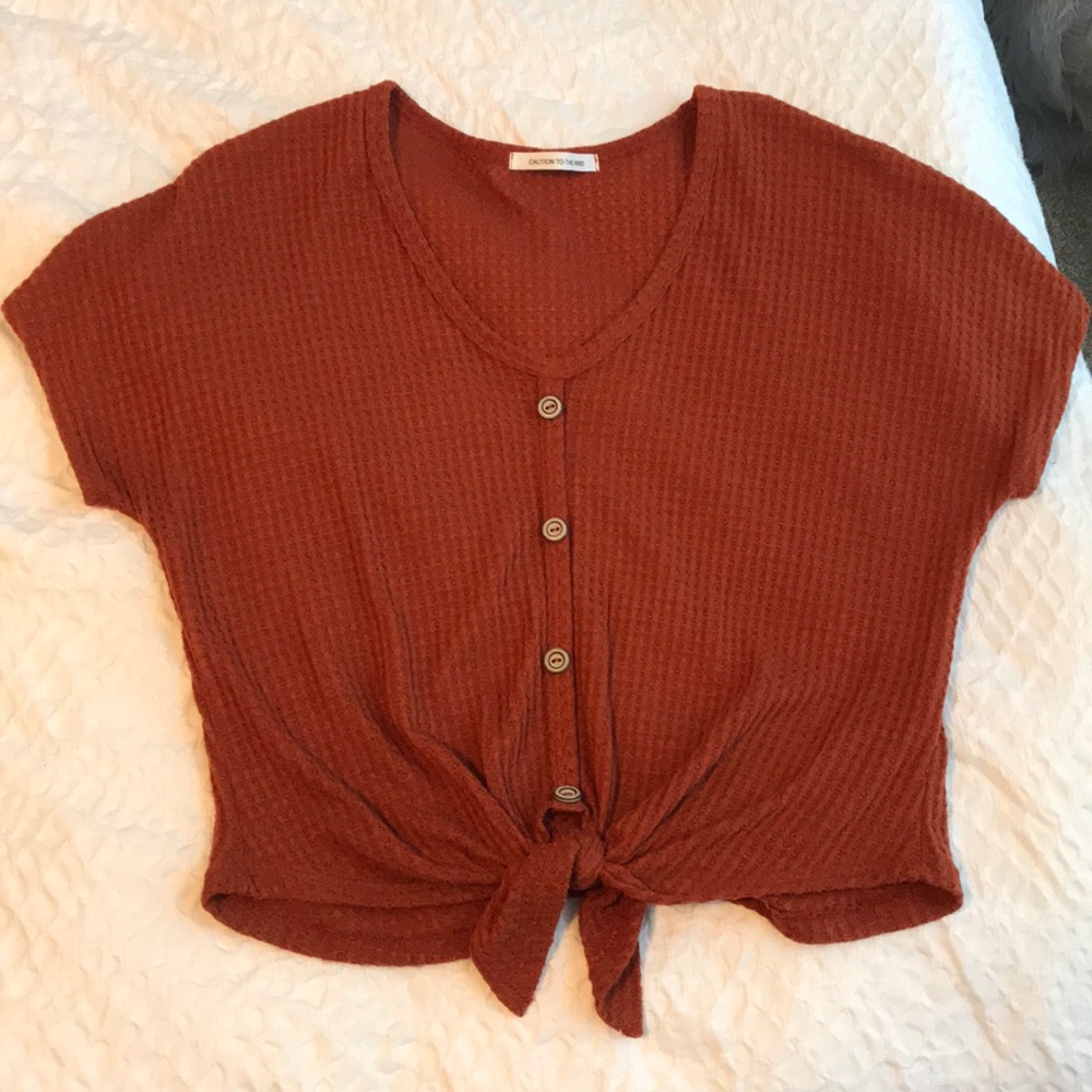 Front tied top